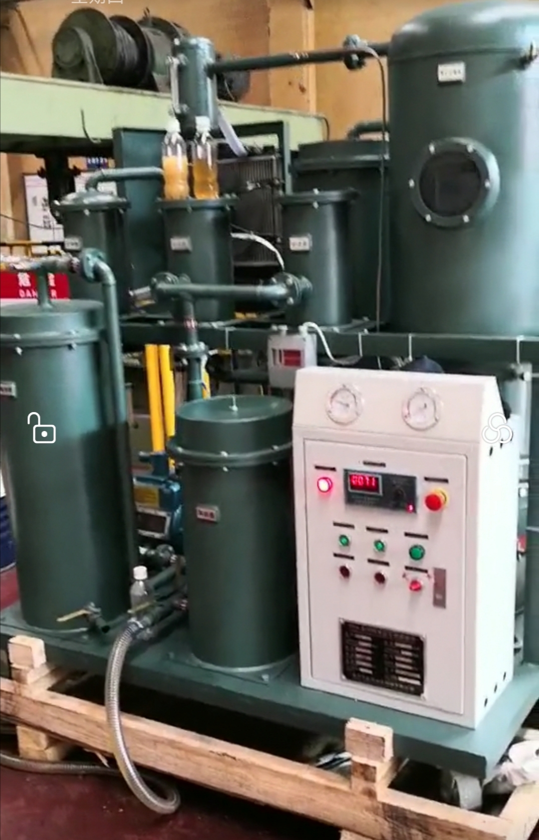TYA Vacuum Lubricating Oil Purifier Machine Successfully Running Onsite